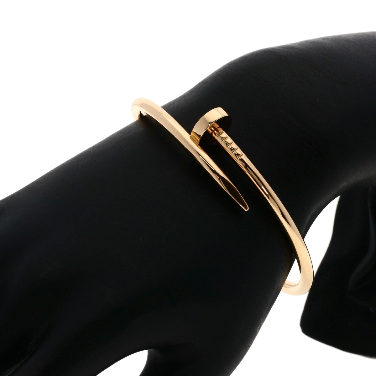 CARTIER Just Uncle # 17 Bracelet K18 Pink Gold Ladies [Used]