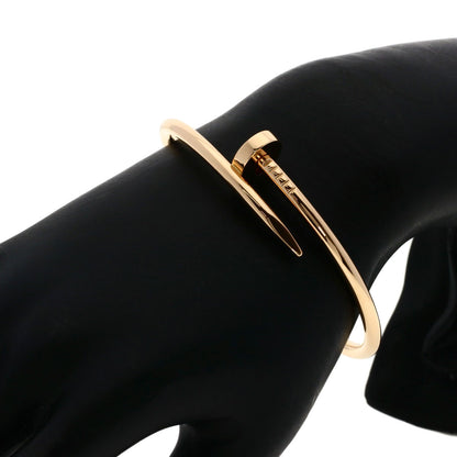 CARTIER Just Uncle # 17 Bracelet K18 Pink Gold Ladies [Used]