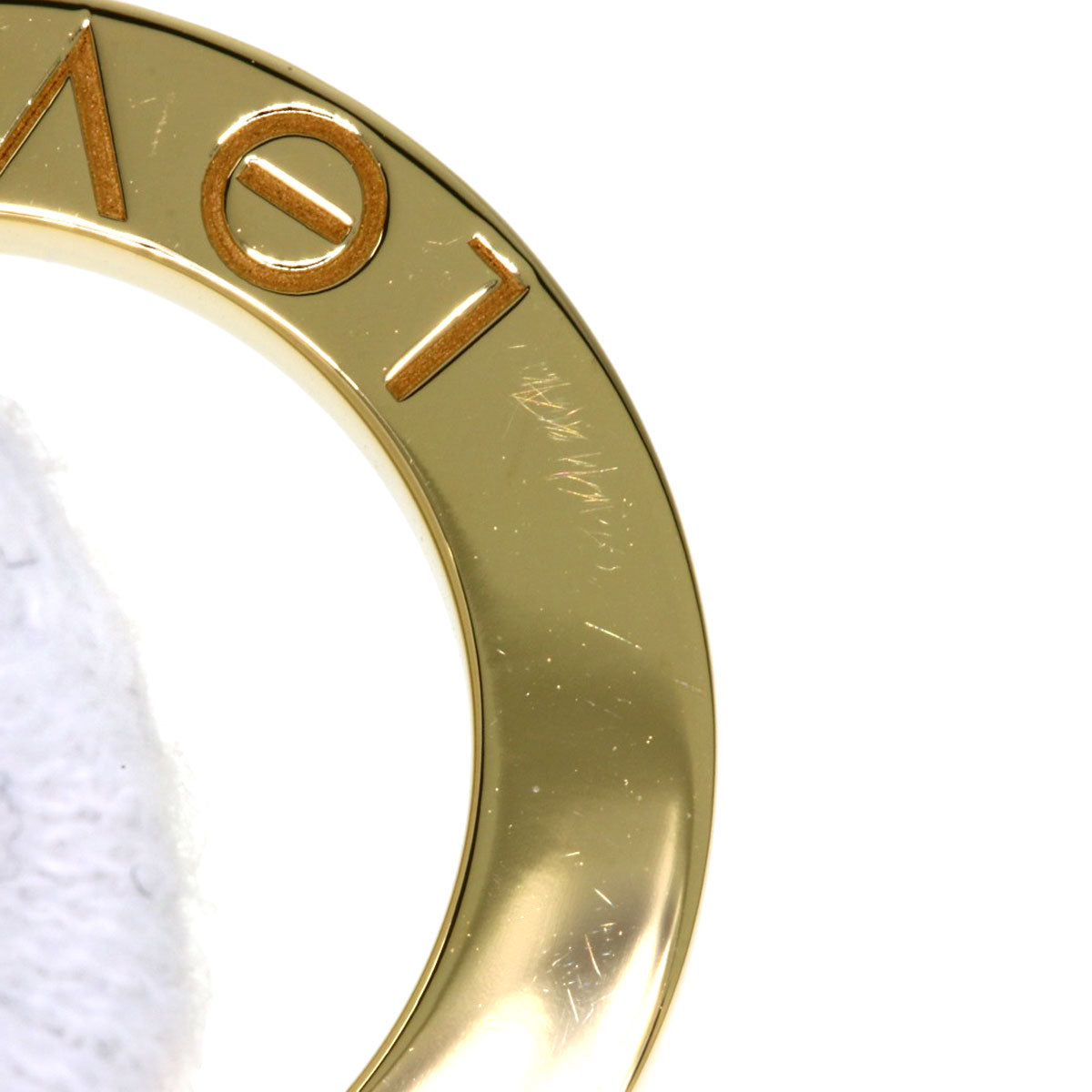 CARTIER Love circle Diamond Necklace K18 Yellow Gold Ladies [Used]
