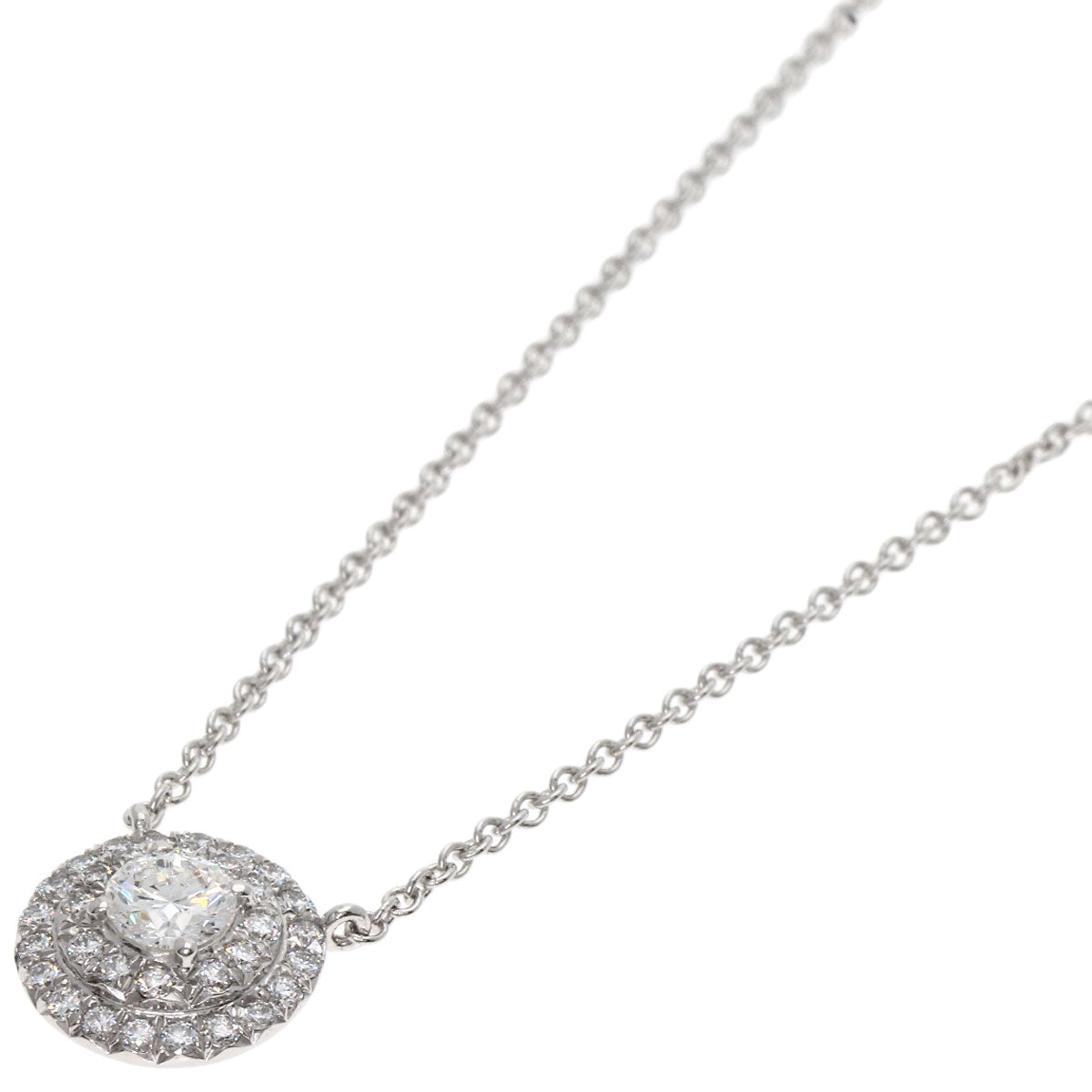 TIFFANY&Co. Sorest diamond Necklace Platinum PT950 Ladies [Used]