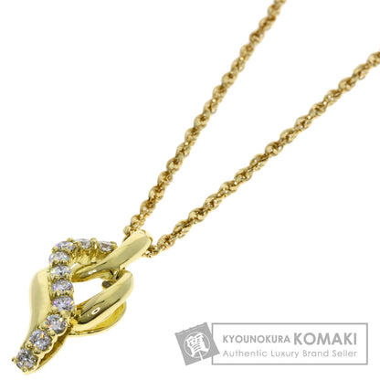 CELINE Diamond Necklace K18 Yellow Gold Ladies [Used]