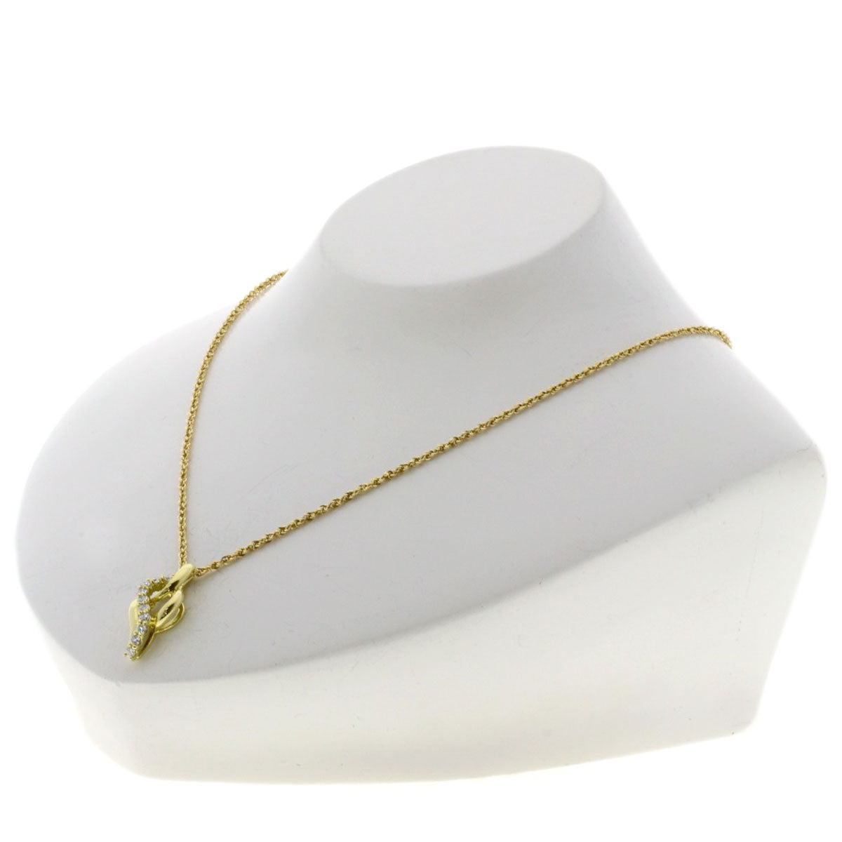 CELINE Diamond Necklace K18 Yellow Gold Ladies [Used]