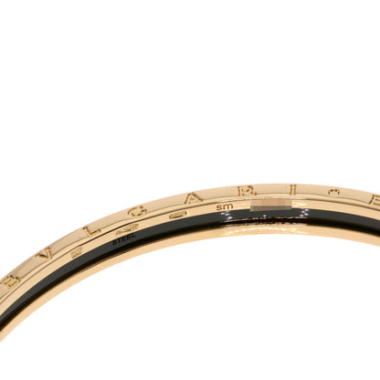 ブルガリ B-zero1 ビーゼロワン SM ブラック セラミック ブレスレット K18ピンクゴールド レディース 【中古】【BVLGARI】