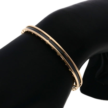 ブルガリ B-zero1 ビーゼロワン SM ブラック セラミック ブレスレット K18ピンクゴールド レディース 【中古】【BVLGARI】