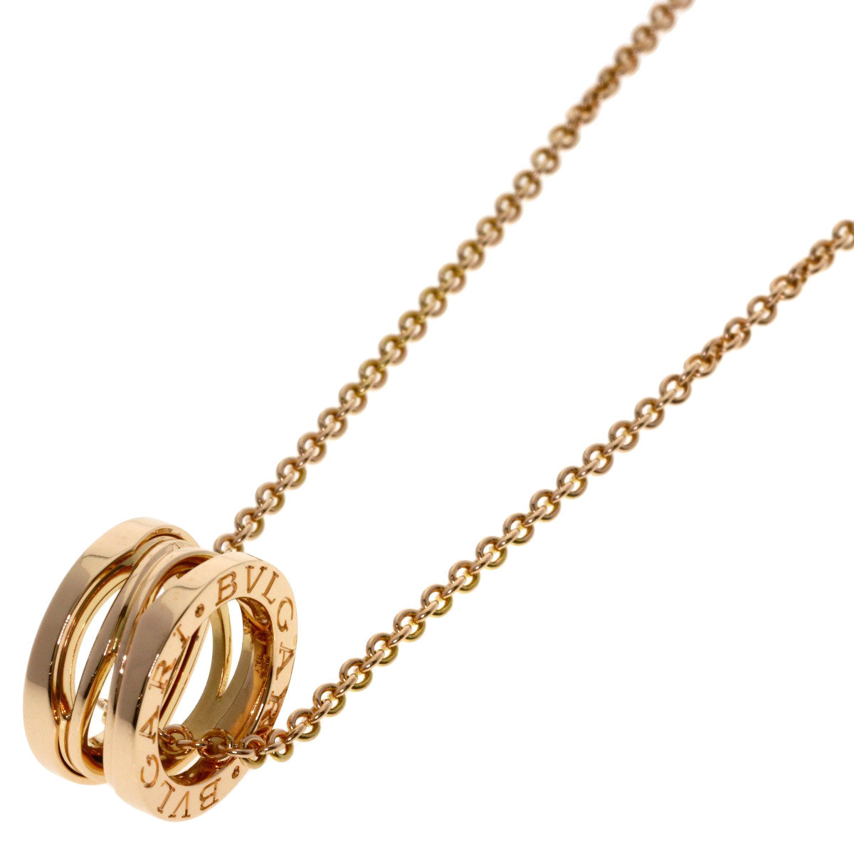 ブルガリ B-zero1 ビーゼロワン レジェンド ネックレス K18ピンクゴールド レディース 【中古】【BVLGARI】