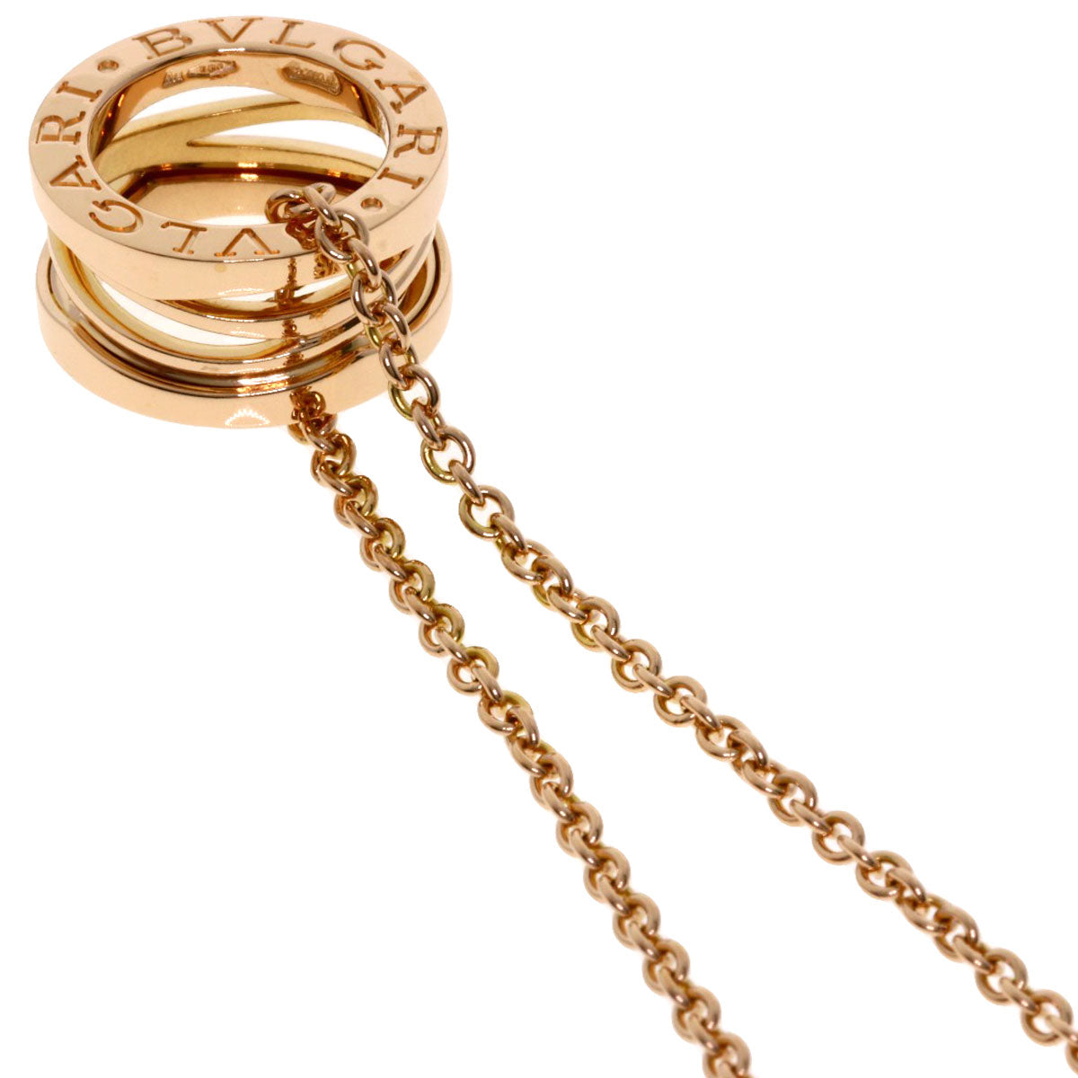ブルガリ B-zero1 ビーゼロワン レジェンド ネックレス K18ピンクゴールド レディース 【中古】【BVLGARI】