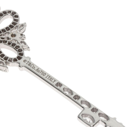TIFFANY&Co. Victoria Key Diamond Pendant top K18 White Gold Ladies [Used]