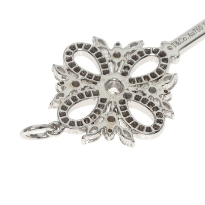 TIFFANY&Co. Victoria Key Diamond Pendant top K18 White Gold Ladies [Used]