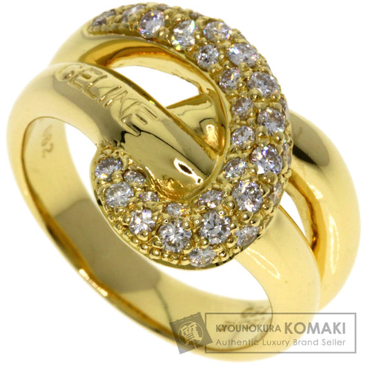 CELINE Diamond Ring K18 Yellow Gold Ladies [Used]