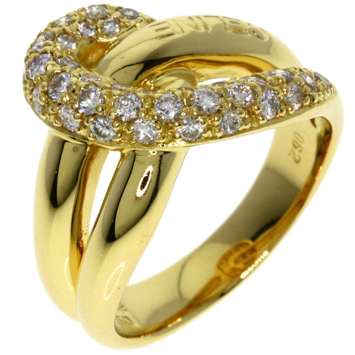 CELINE Diamond Ring K18 Yellow Gold Ladies [Used]
