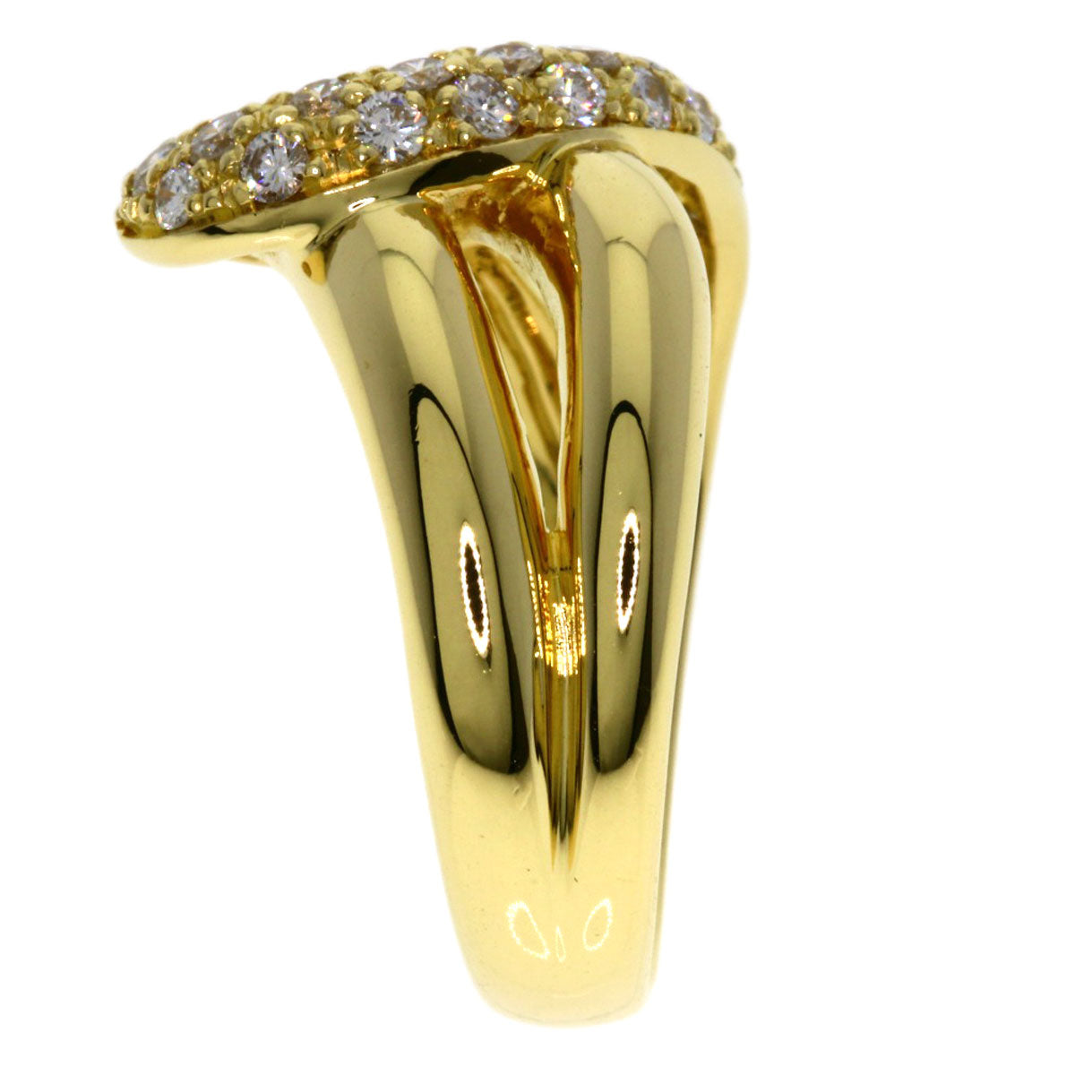 CELINE Diamond Ring K18 Yellow Gold Ladies [Used]