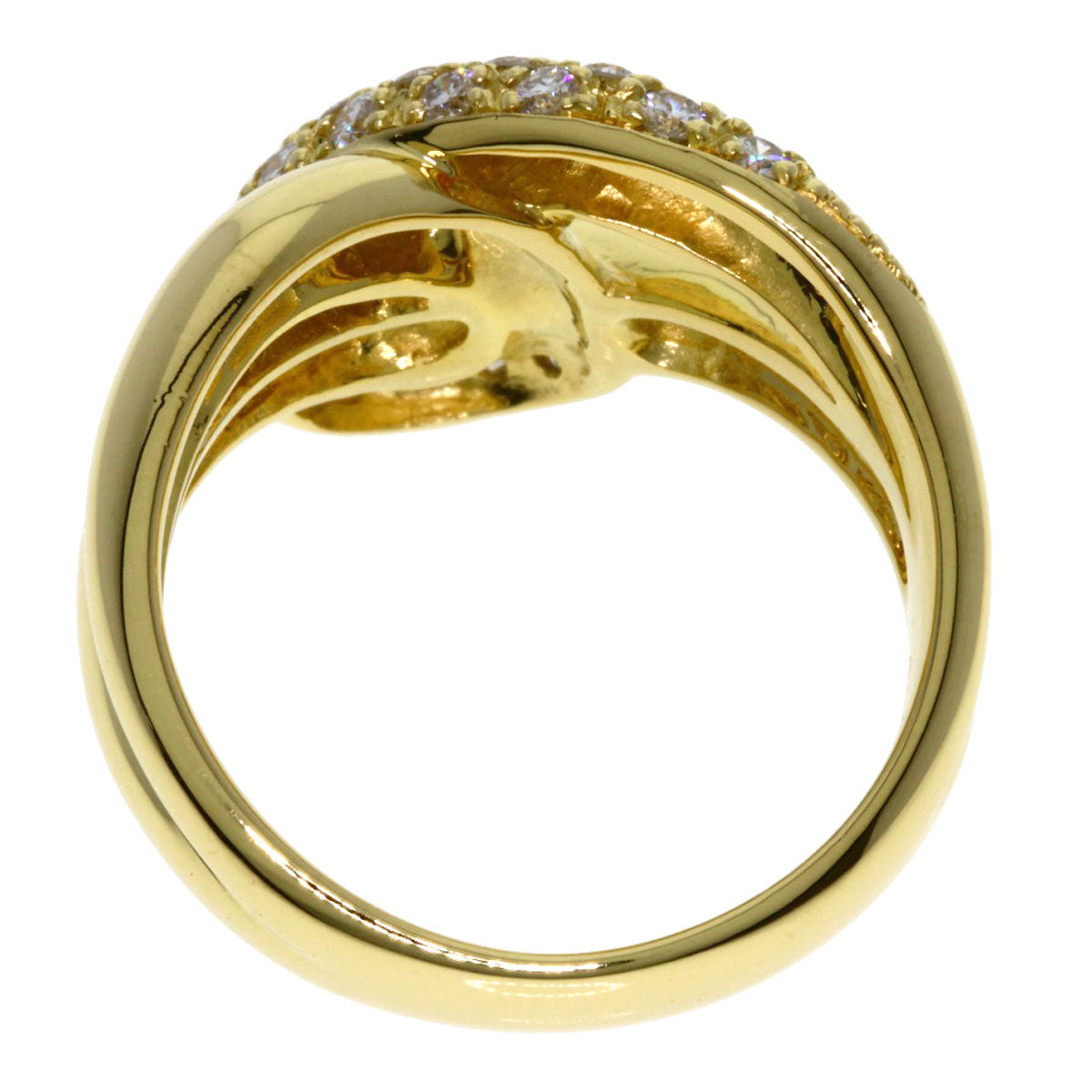 CELINE Diamond Ring K18 Yellow Gold Ladies [Used]