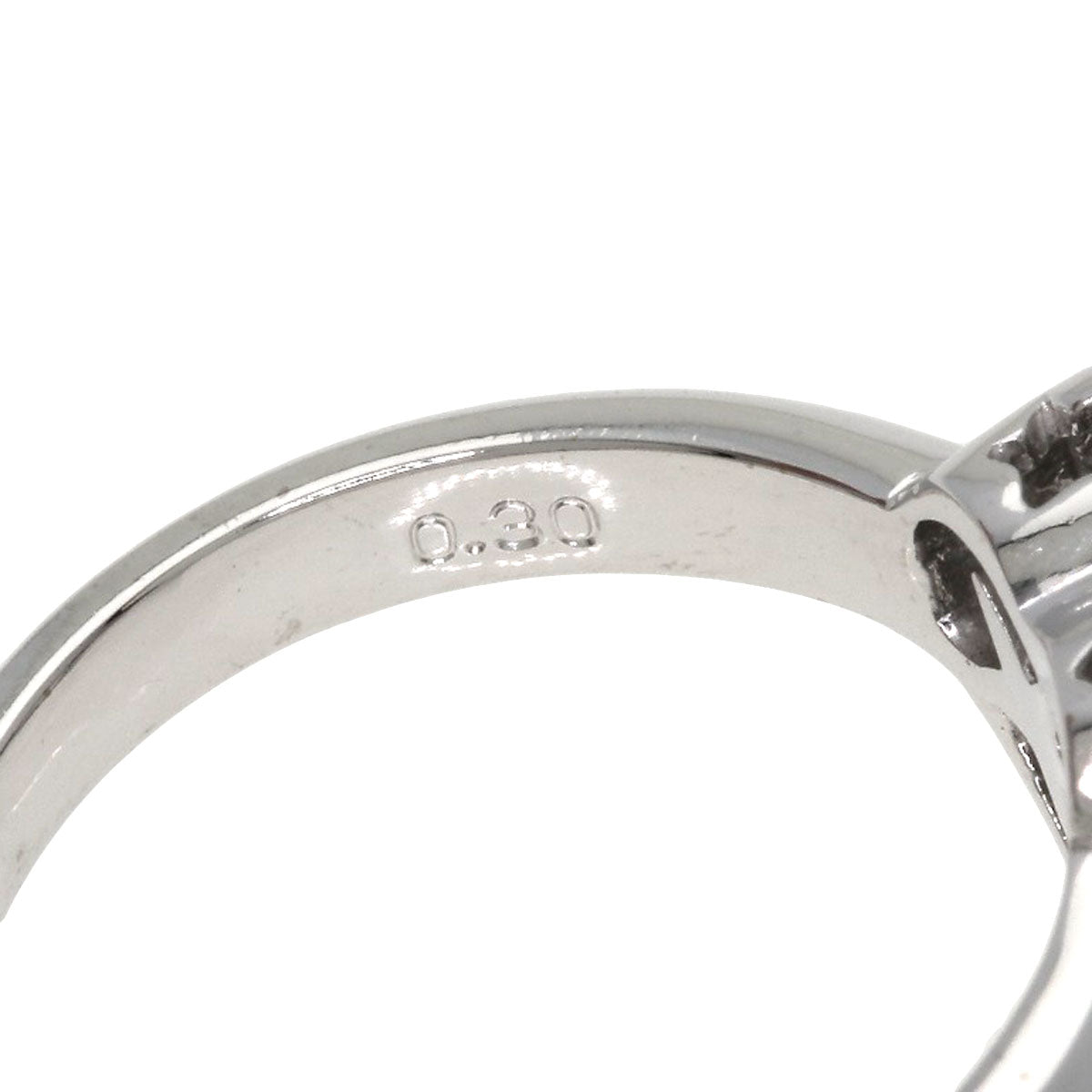 Ponte Vecchio Heart Pave Diamond Ring K18 White Gold Ladies [Used]