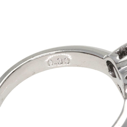 Ponte Vecchio Heart Pave Diamond Ring K18 White Gold Ladies [Used]