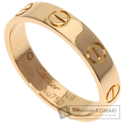 CARTIER mini love ring #49 Ring K18 Pink Gold Ladies [Used]