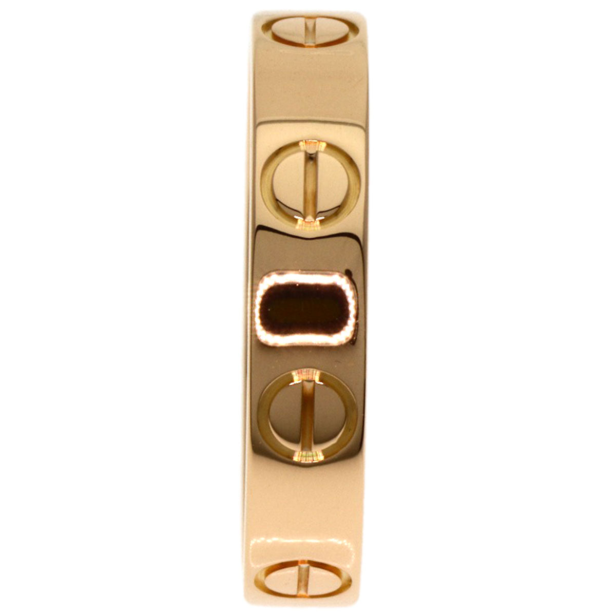 CARTIER mini love ring #49 Ring K18 Pink Gold Ladies [Used]