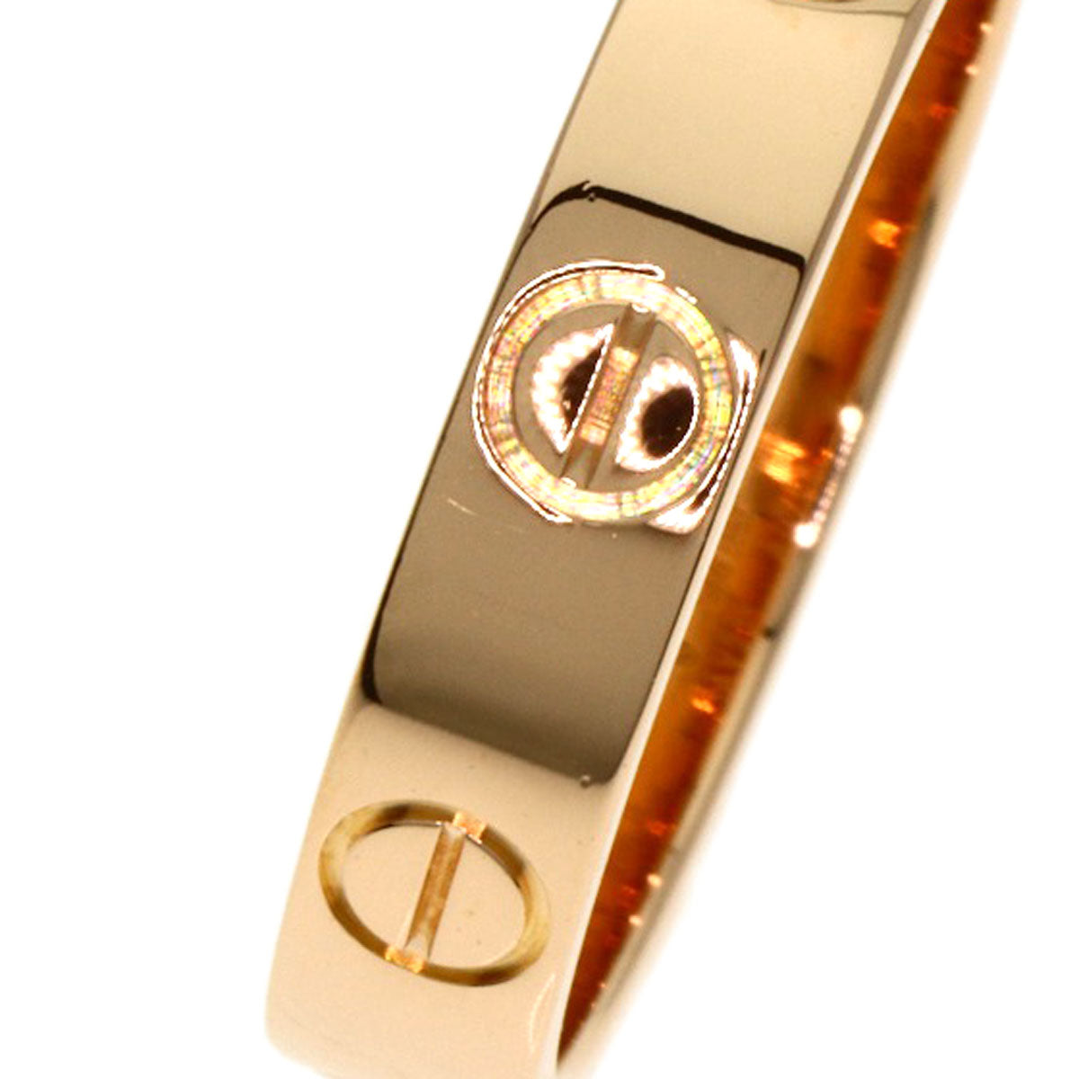 CARTIER mini love ring #49 Ring K18 Pink Gold Ladies [Used]