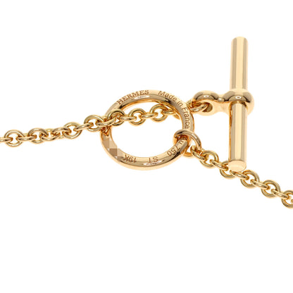 HERMES Shane Dunkle Mini Punk Bracelet K18 Pink Gold Ladies [Used]