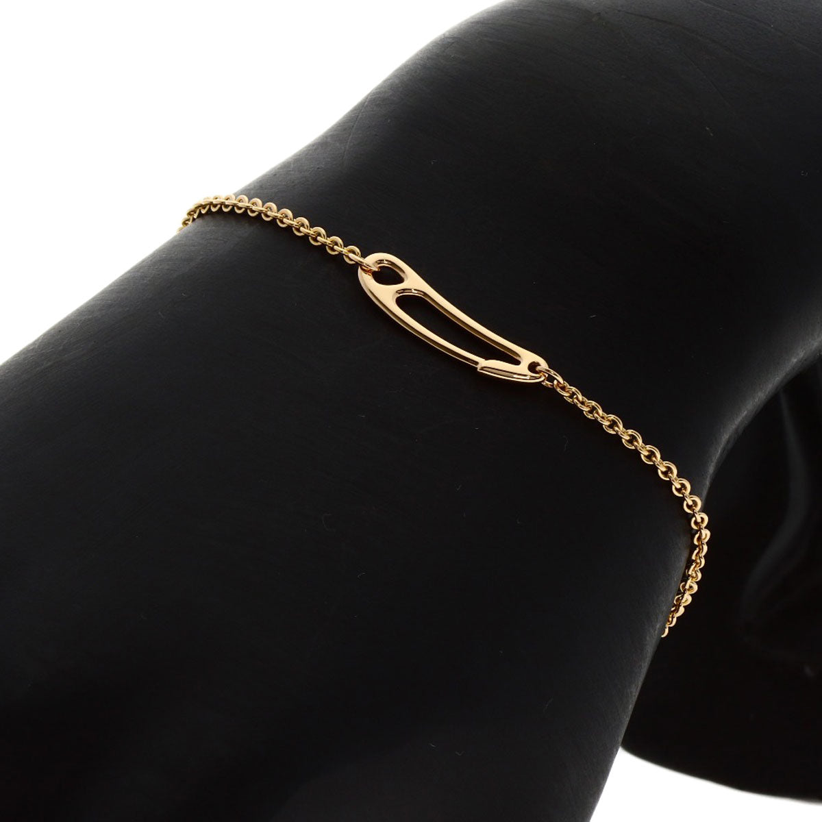 HERMES Shane Dunkle Mini Punk Bracelet K18 Pink Gold Ladies [Used]
