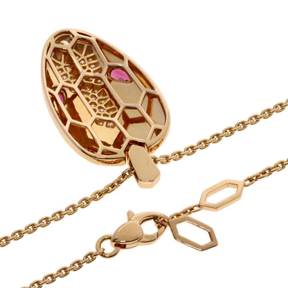 BVLGARI Serpentil Bellite Diamond Necklace K18 Pink Gold Ladies [Used]
