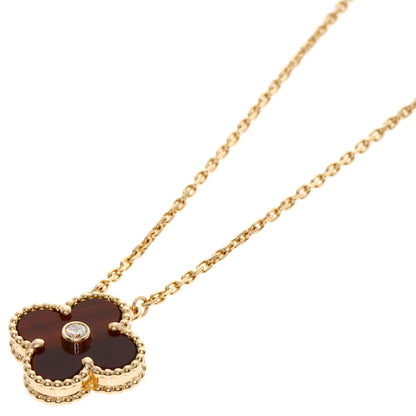 Van Cleef & Arpels Vintage Alhambra Bullseye Diamond Necklace K18 Pink Gold Ladies [Used]