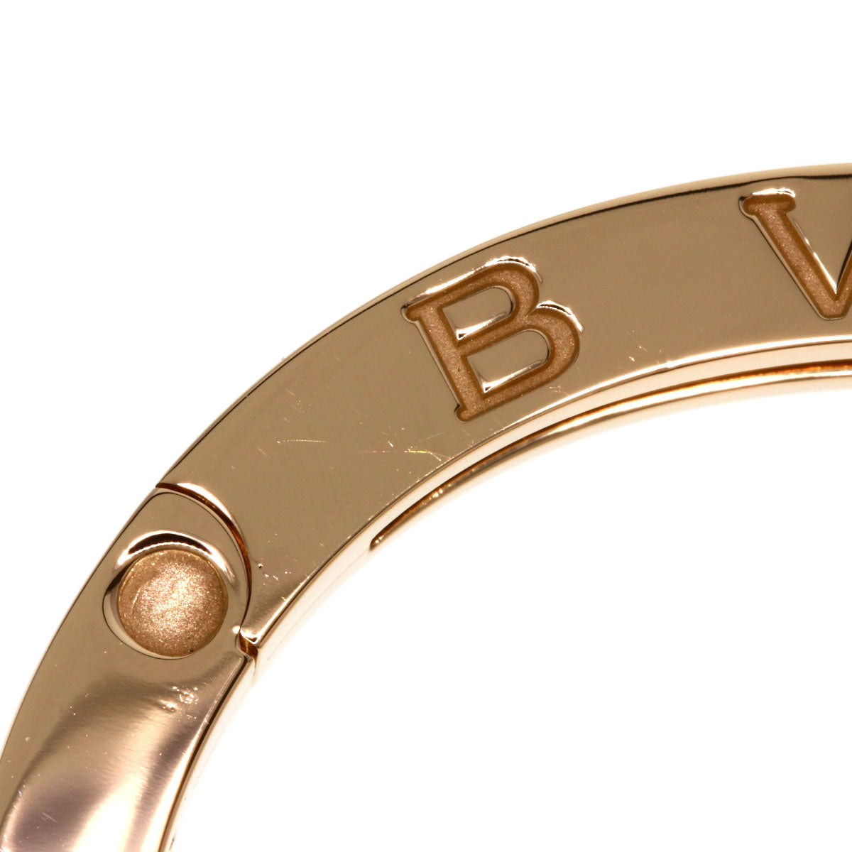 BVLGARI B.zero1 S White Ceramic Bracelet K18 Pink Gold Ladies [Used]