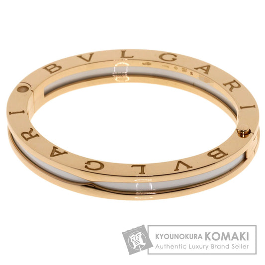 BVLGARI B.zero1 S White Ceramic Bracelet K18 Pink Gold Ladies [Used]