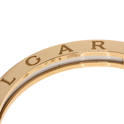 BVLGARI B.zero1 S White Ceramic Bracelet K18 Pink Gold Ladies [Used]