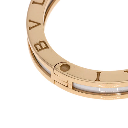 BVLGARI B.zero1 S White Ceramic Bracelet K18 Pink Gold Ladies [Used]