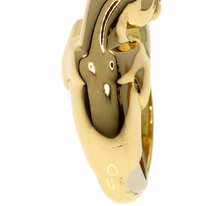 CARTIER PANTHERE Tsavorite Garnet Onyx Ring K18 Yellow Gold Ladies [Used]