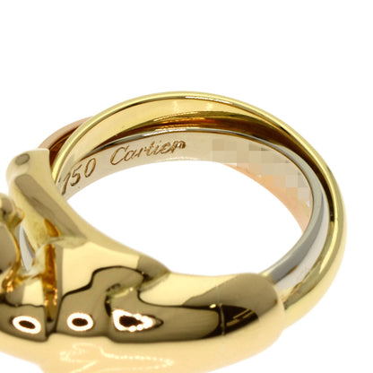 CARTIER PANTHERE Tsavorite Garnet Onyx Ring K18 Yellow Gold Ladies [Used]