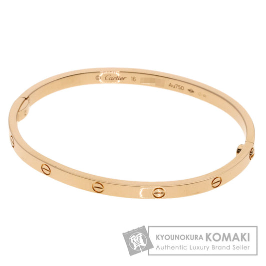 CARTIER LOVE Bracelets SM #16 without driver Bracelet K18 Pink Gold Ladies [Used]