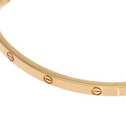 CARTIER LOVE Bracelets SM #16 without driver Bracelet K18 Pink Gold Ladies [Used]