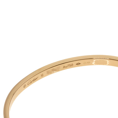 CARTIER LOVE Bracelets SM #16 without driver Bracelet K18 Pink Gold Ladies [Used]