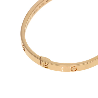 CARTIER LOVE Bracelets SM #16 without driver Bracelet K18 Pink Gold Ladies [Used]