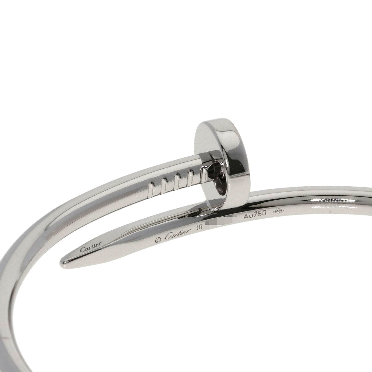 CARTIER Juste un Clou Classique #18 Bracelet K18 White Gold Ladies [Used]