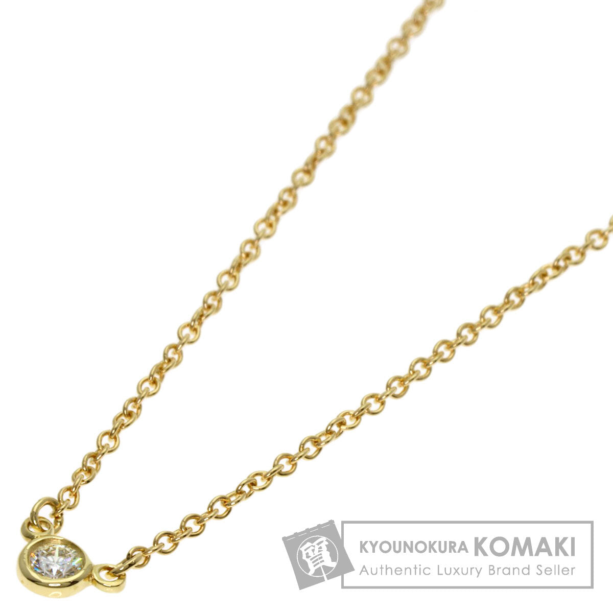 TIFFANY&Co. By The Yard Diamond Necklace K18 Yellow Gold Ladies [Used]