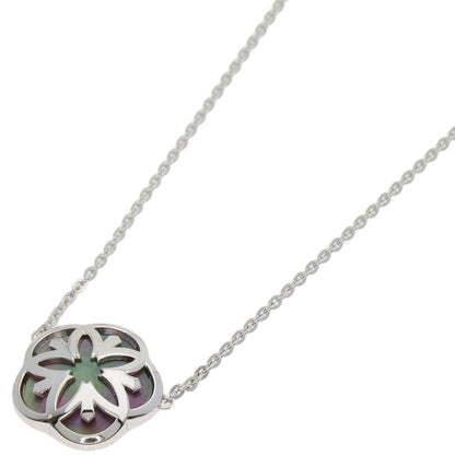 OMEGA Omega Mania Flower Shell Necklace K18 White Gold Ladies [Used]