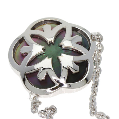 OMEGA Omega Mania Flower Shell Necklace K18 White Gold Ladies [Used]