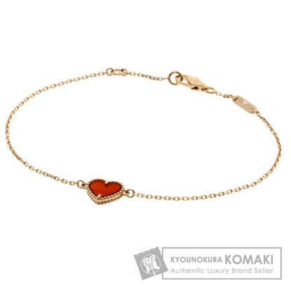 Van Cleef & Arpels Sweetheart Carnelian Bracelet K18 Pink Gold Ladies [Used]