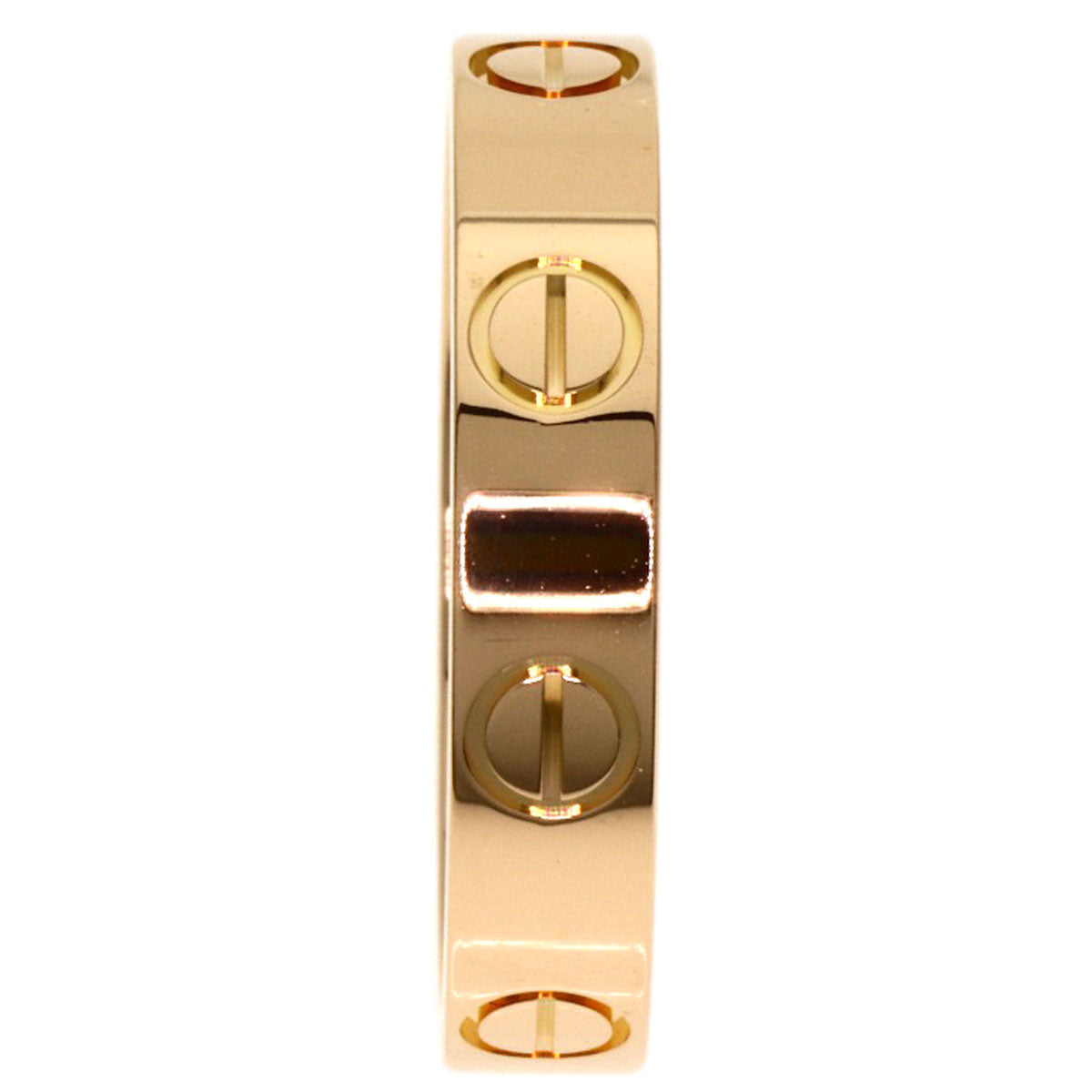 CARTIER mini love ring #49 Ring K18 Pink Gold Ladies [Used]
