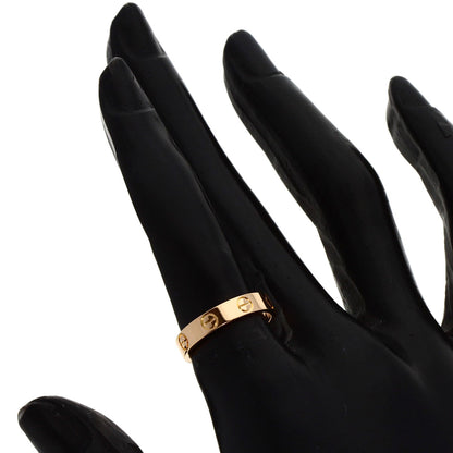 CARTIER mini love ring #49 Ring K18 Pink Gold Ladies [Used]