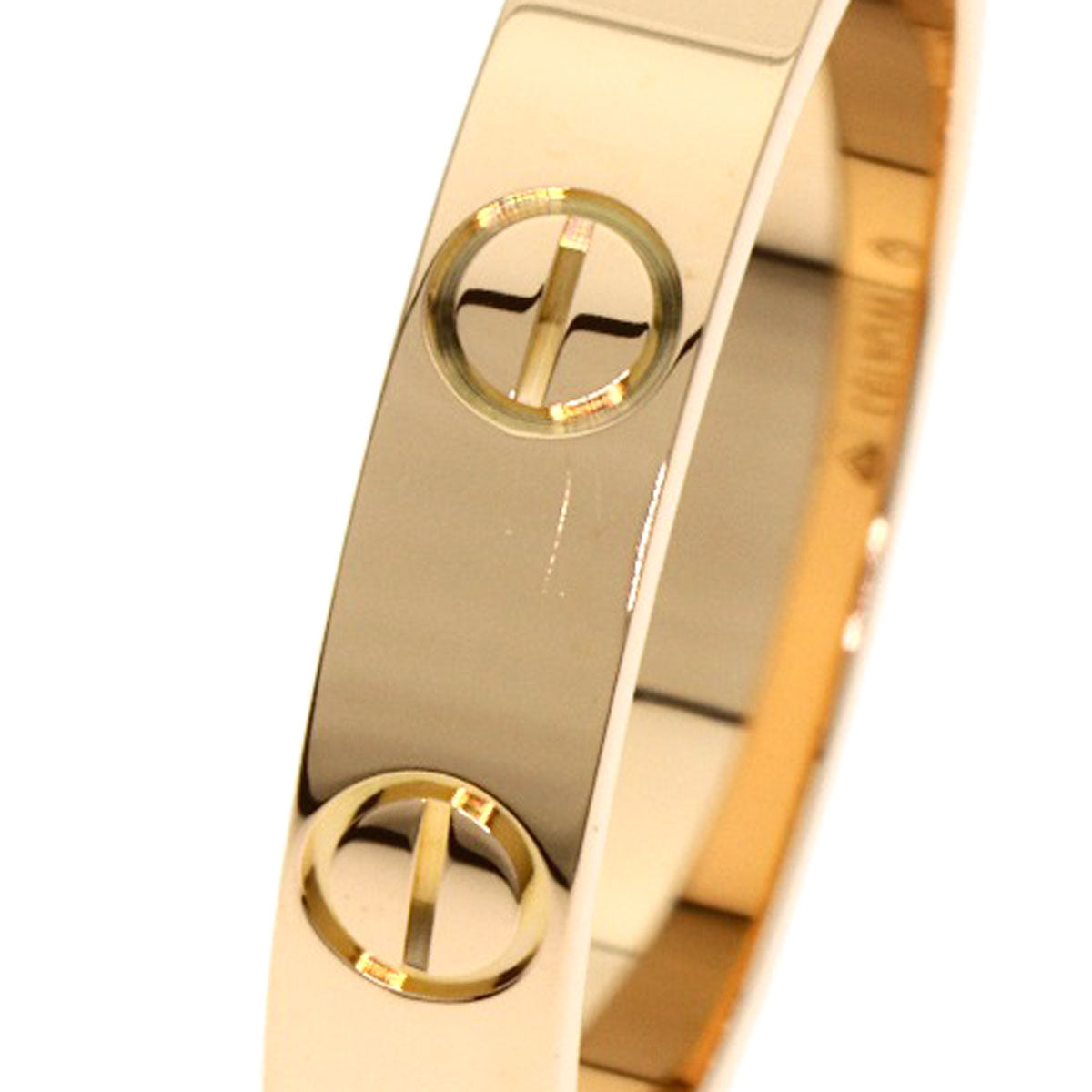 CARTIER mini love ring #49 Ring K18 Pink Gold Ladies [Used]