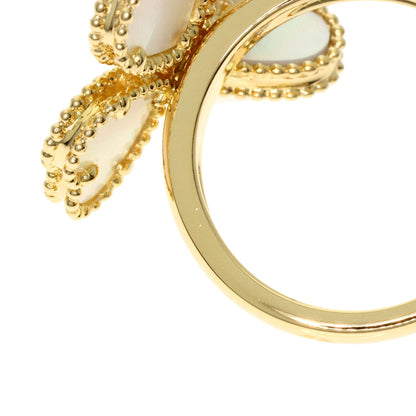 Van Cleef & Arpels Sweetheart F Yearage Shell Diamond #48 Ring K18 Yellow Gold Ladies [Used]