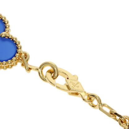 Van Cleef & Arpels Vintage Alhambra 5P Agate Bracelet K18 Yellow Gold Ladies [Used]