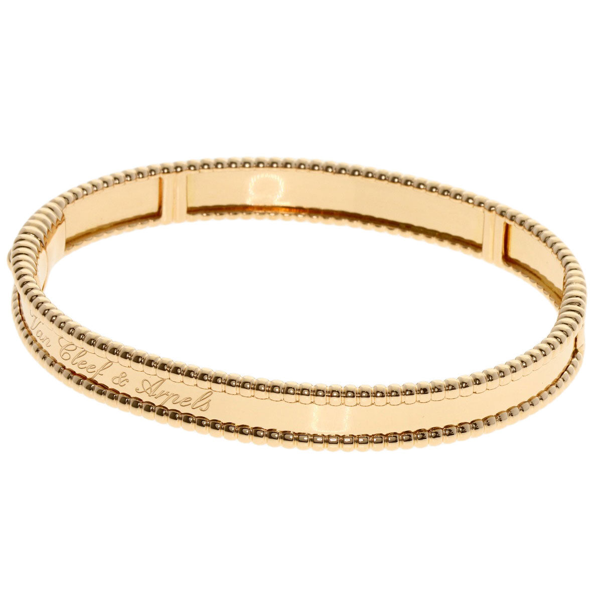 Van Cleef & Arpels Perle Senior Tulle Medium Bracelet K18 Pink Gold Ladies [Used]