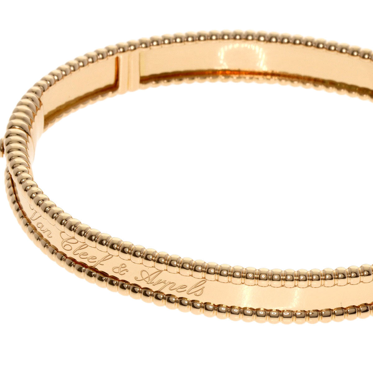 Van Cleef & Arpels Perle Senior Tulle Medium Bracelet K18 Pink Gold Ladies [Used]
