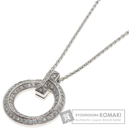 TIFFANY&Co. T One Full Diamond Necklace K18 White Gold Ladies [Used]