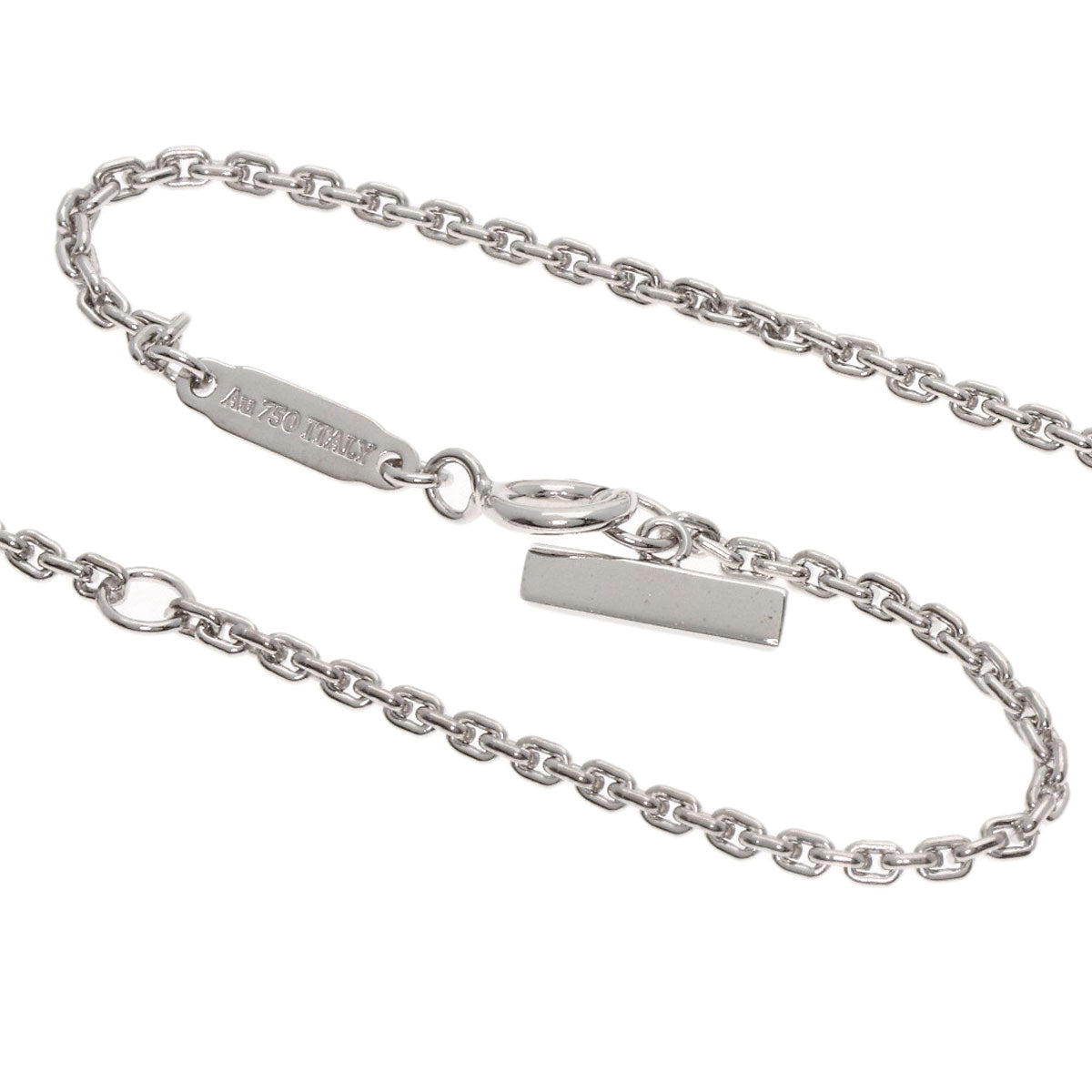 TIFFANY&Co. T One Full Diamond Necklace K18 White Gold Ladies [Used]