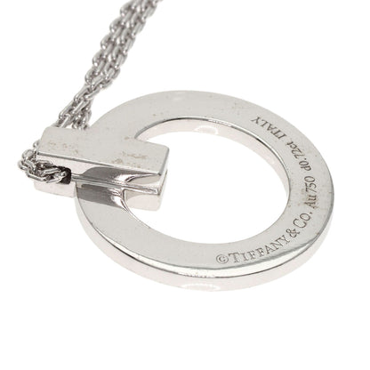 TIFFANY&Co. T One Full Diamond Necklace K18 White Gold Ladies [Used]